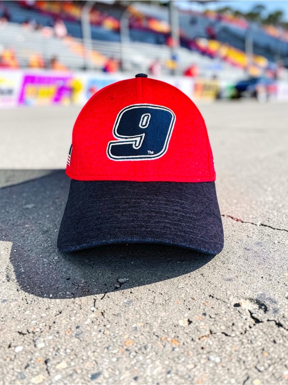 Bill-Chase Elliot Dodge 9 Cap Adjustable Red NASCAR EUC
